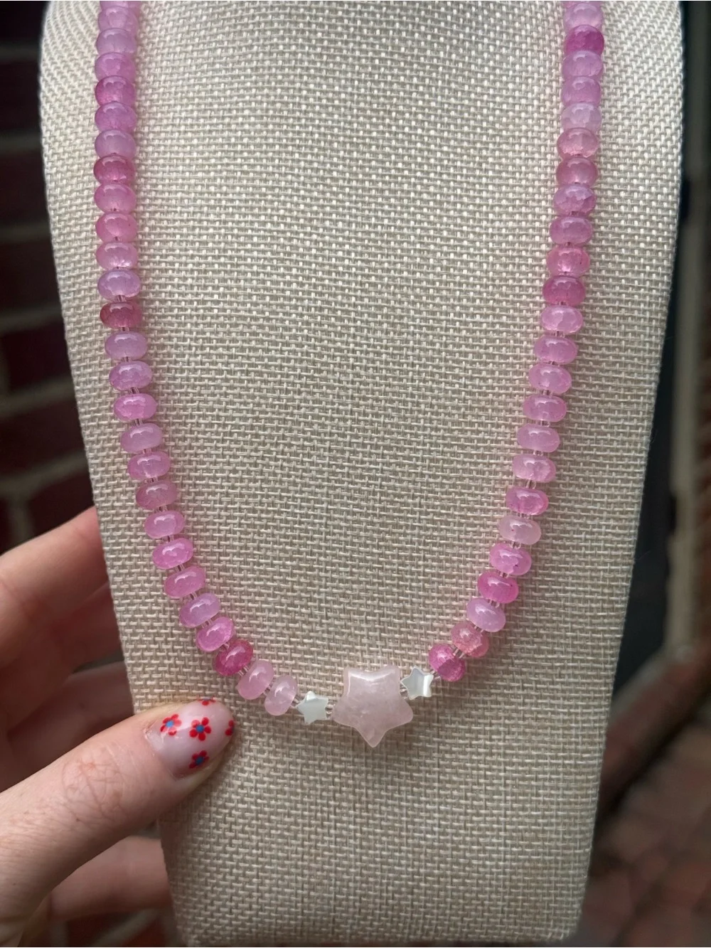 Handmade beaded necklace
